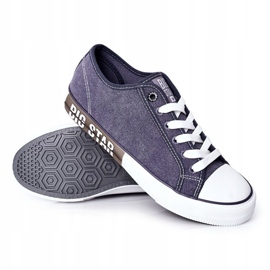 Herren Big Star HH174047 Marineblaue Turnschuhe 1