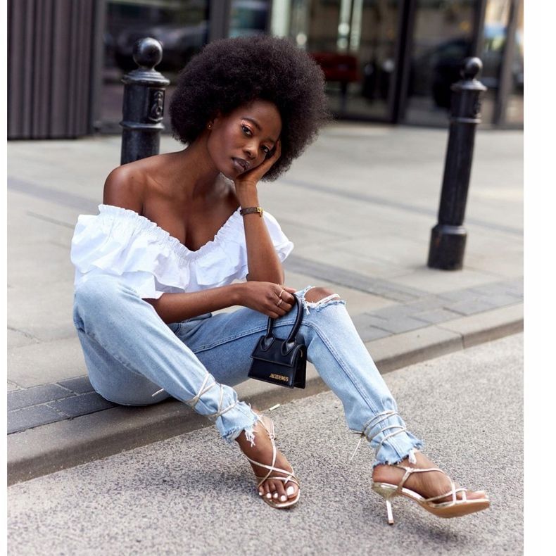 PS1 Gebundene Sandalen auf hohem Absatz mit eckiger Zehenpartie Golden Runway 4