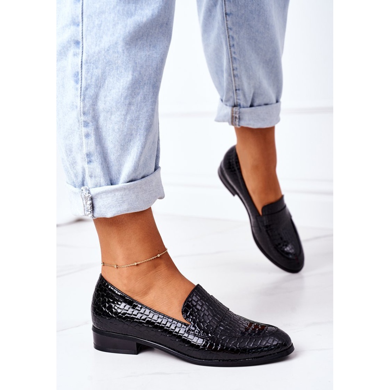 Lackierte Mokassins Vinceza 21-10674 Schwarz 2