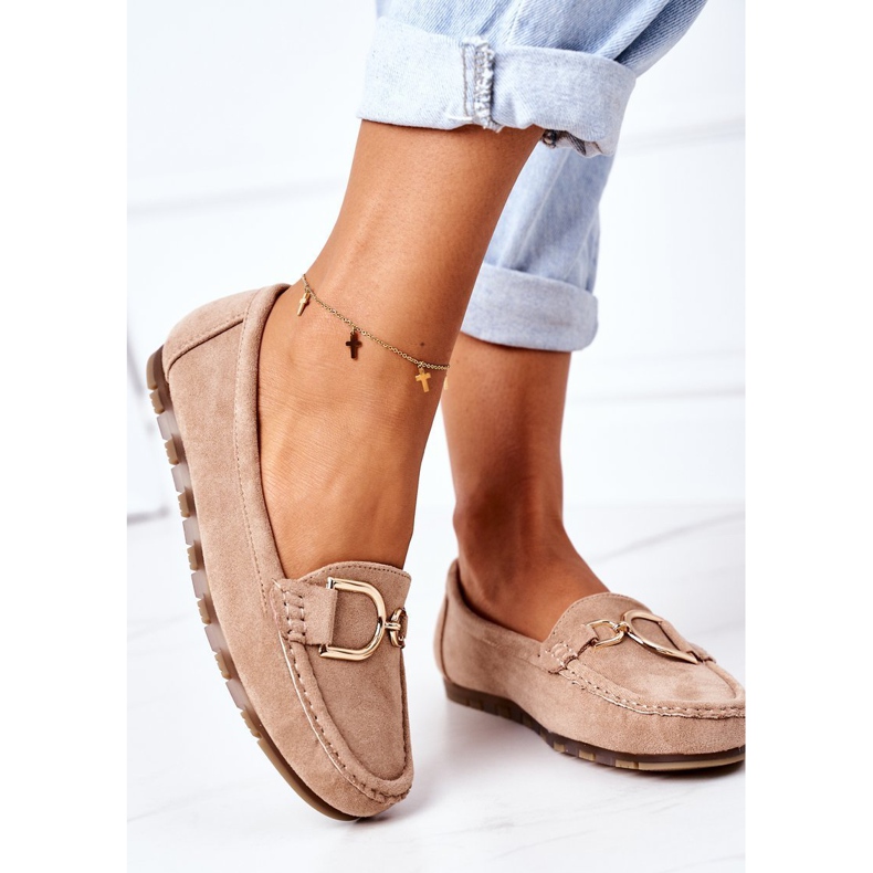 PS1 Damen Wildleder Loafer in Hellbraun Downtown 2