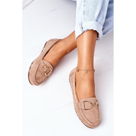 PS1 Damen Wildleder Loafer in Hellbraun Downtown 1