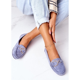 PS1 Damen Wildleder Loafer Blau Downtown 1