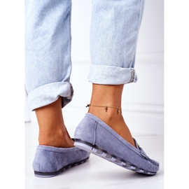 PS1 Damen Wildleder Loafer Blau Downtown 2