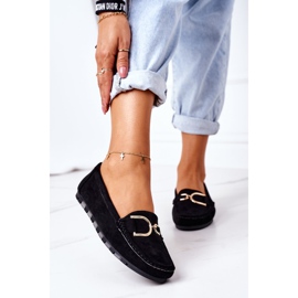 PS1 Schwarze Downtown-Wildleder-Loafer für Damen 2