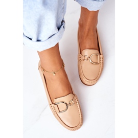 PS1 Damen Leder Loafer Hellbraun Downtown 1