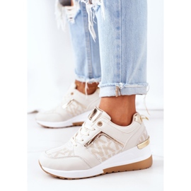 Sneakers mit Keilabsatz Beige Weekend 2
