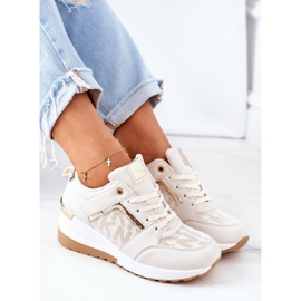 Sneakers mit Keilabsatz Beige Weekend 1