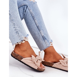 PS1 Cord-Hausschuhe mit beigem Sommerkork 2