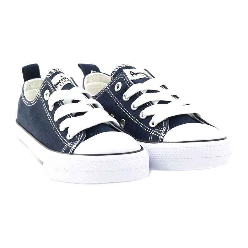 American Club Bandy gebundene marineblaue Turnschuhe 4