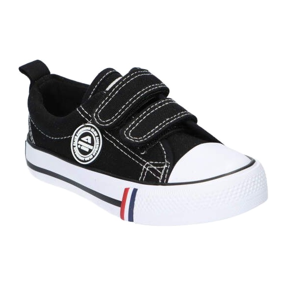 Schwarze American Club LH35 Klett-Sneaker 2