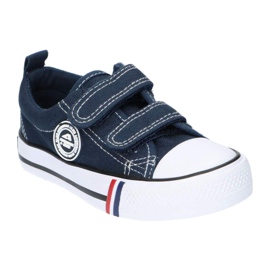 American Club Navy American LH35 Turnschuhe mit Klettverschluss blau 3