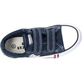 American Club Navy American LH35 Turnschuhe mit Klettverschluss blau 1