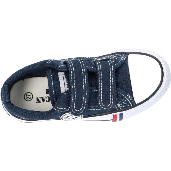 American Club Navy American LH35 Turnschuhe mit Klettverschluss blau 1