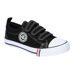 American Club Schwarze amerikanische LH33 Turnschuhe mit Klettverschluss 4