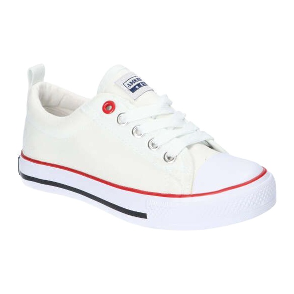 American Club American White Classic LH25 gebundene Turnschuhe weiß weiß 1