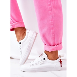 Damen Leder Sneakers Big Star GG274160 Weiß 2