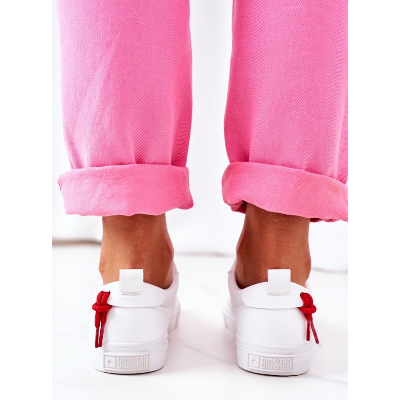 Damen Leder Sneakers Big Star GG274160 Weiß 1