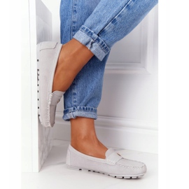 S.Barski Damen Wildleder Loafer S. Barski Grau 3