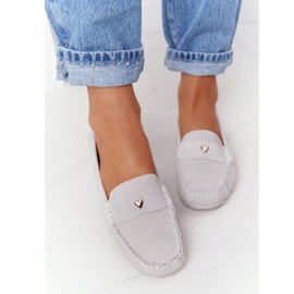 S.Barski Damen Wildleder Loafer S. Barski Grau 1