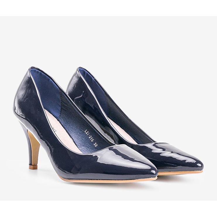 Marineblaue Pumps auf einem Faith-Stilettoabsatz navy blau 1