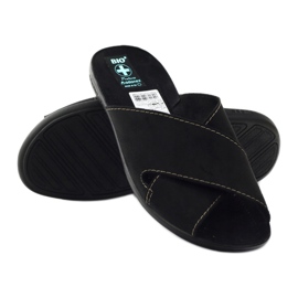 Herrenhausschuhe Adanex 20310 schwarz 3