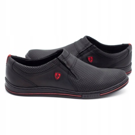 Polbut Herren Lederschuhe 362 schwarze Perforation 4
