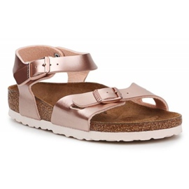 Birkenstock Rio Kids Bf ELectric Metallic Copper 1012520 Sandalen rosa 1