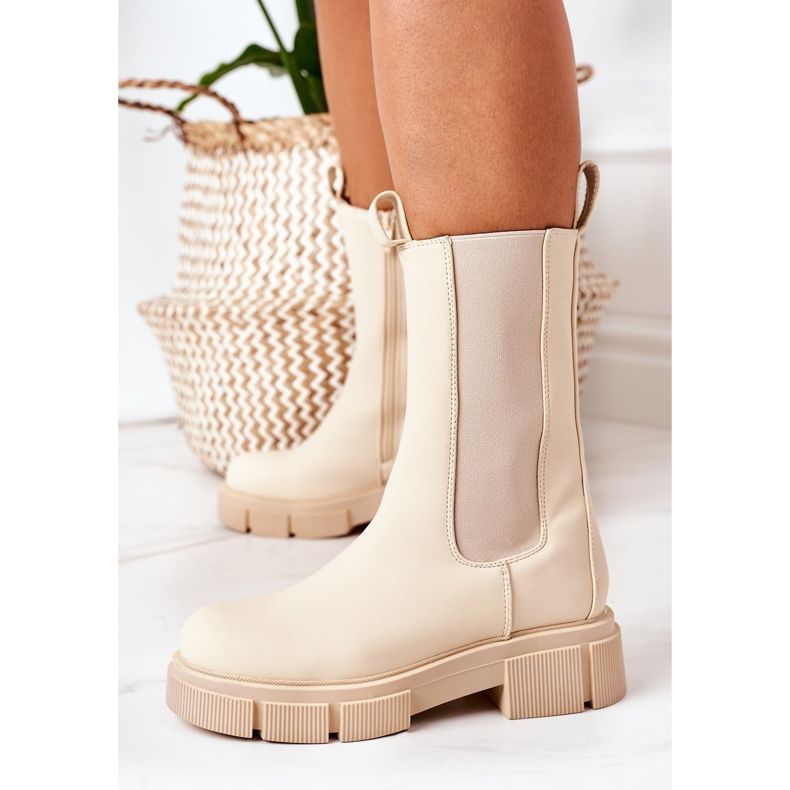 PS1 Warme Stiefel Beige Jodhpur-Stiefel Must Have 2