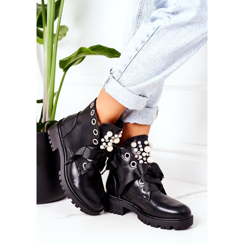 PS1 Warme Arbeiter mit Perlen Black Perla schwarz 2