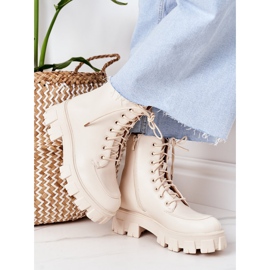 PS1 Warme Stiefel Workery Beżowe World Is Mine beige 2