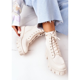 PS1 Warme Stiefel Workery Beżowe World Is Mine beige 1