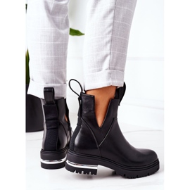 PS1 Warme schwarze Stiefeletten Jodhpur-Stiefel Rock It 2