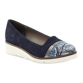 Edeo Bequeme marineblaue LORDSY Schuhe navy blau grau 1