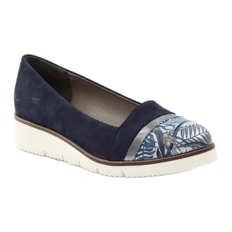 Edeo Bequeme marineblaue LORDSY Schuhe navy blau grau 1