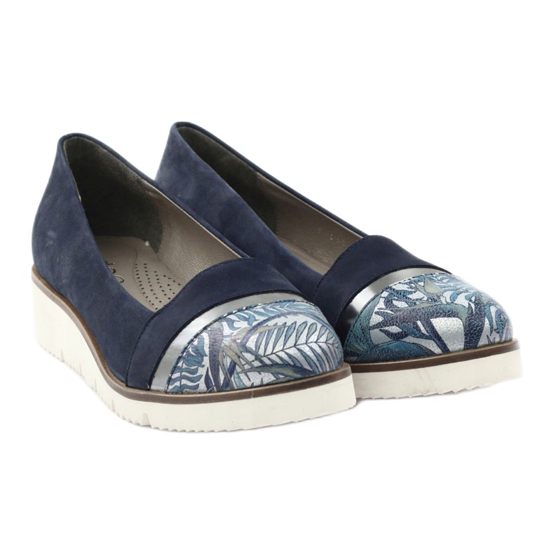 Edeo Bequeme marineblaue LORDSY Schuhe grau 4