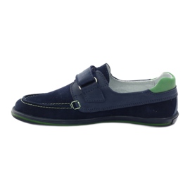 Jungen-Lederschuhe mit Klettverschluss RenBut 4249, Marineblau 2