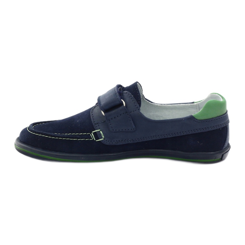 Jungen-Lederschuhe mit Klettverschluss RenBut 4249, Marineblau 2