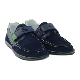 Jungen-Lederschuhe mit Klettverschluss RenBut 4249, Marineblau 4