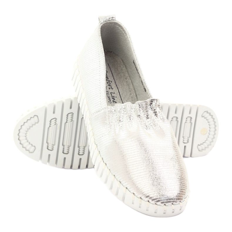 Damenschuhe Filippo DP068 Silber grau 3