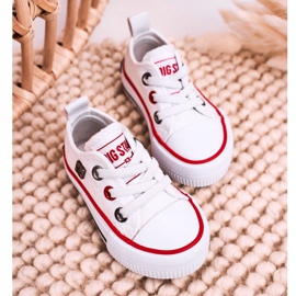 Klassisch niedrige Sneakers für Kinder Big Star HH374193 Weiß 2