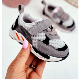 Apawwa Kinder-Sportschuhe mit Klettverschluss, Grau 1