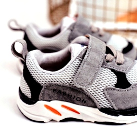 Apawwa Kinder-Sportschuhe mit Klettverschluss, Grau 4