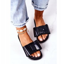 PS1 Hausschuhe aus Gummi mit Schleife Schwarz April 4