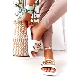 PS1 One Moment Flip-Flops aus Gummi mit Kette weiß 4