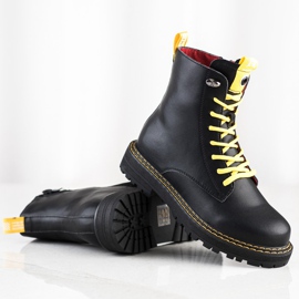 ARTIKER Schwarze Trapper aus Leder 1