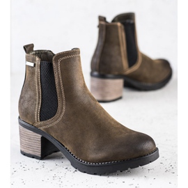 SHELOVET Stylische Stiefel mit Glitzer mehrfarbig grün 1