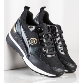 Evento Modische Keilsneaker schwarz 1