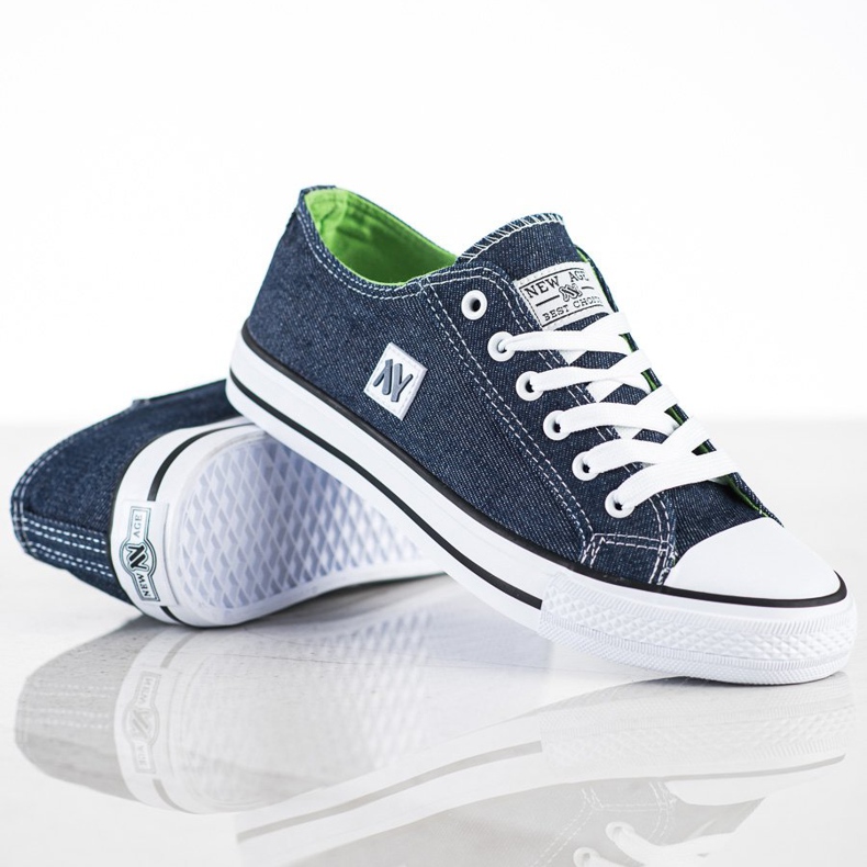 New Age New-Age-Sneaker marineblau blau 1