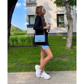 Damen Sportschuhe Memory Foam Big Star HH274255 Weiß-Violett grau 1