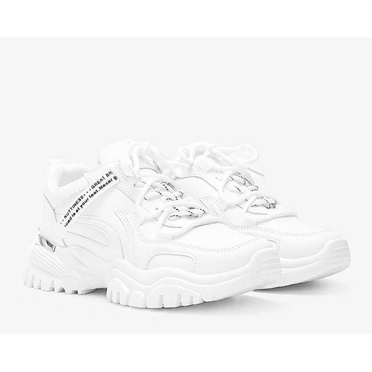 Weiße Sneaker mit dicker Zooey-Sohle 1